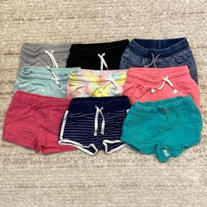 Bundle 9 pairs of Cat & Jack shorts